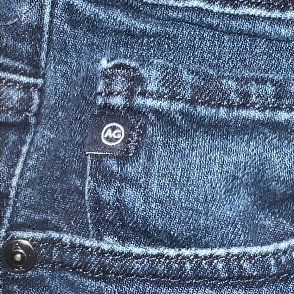 AG dark wash roll up jean shorts size 28R - Picture 5 of 8